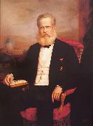 Delfim da Camara Portrait of Dom Pedro II oil painting reproduction